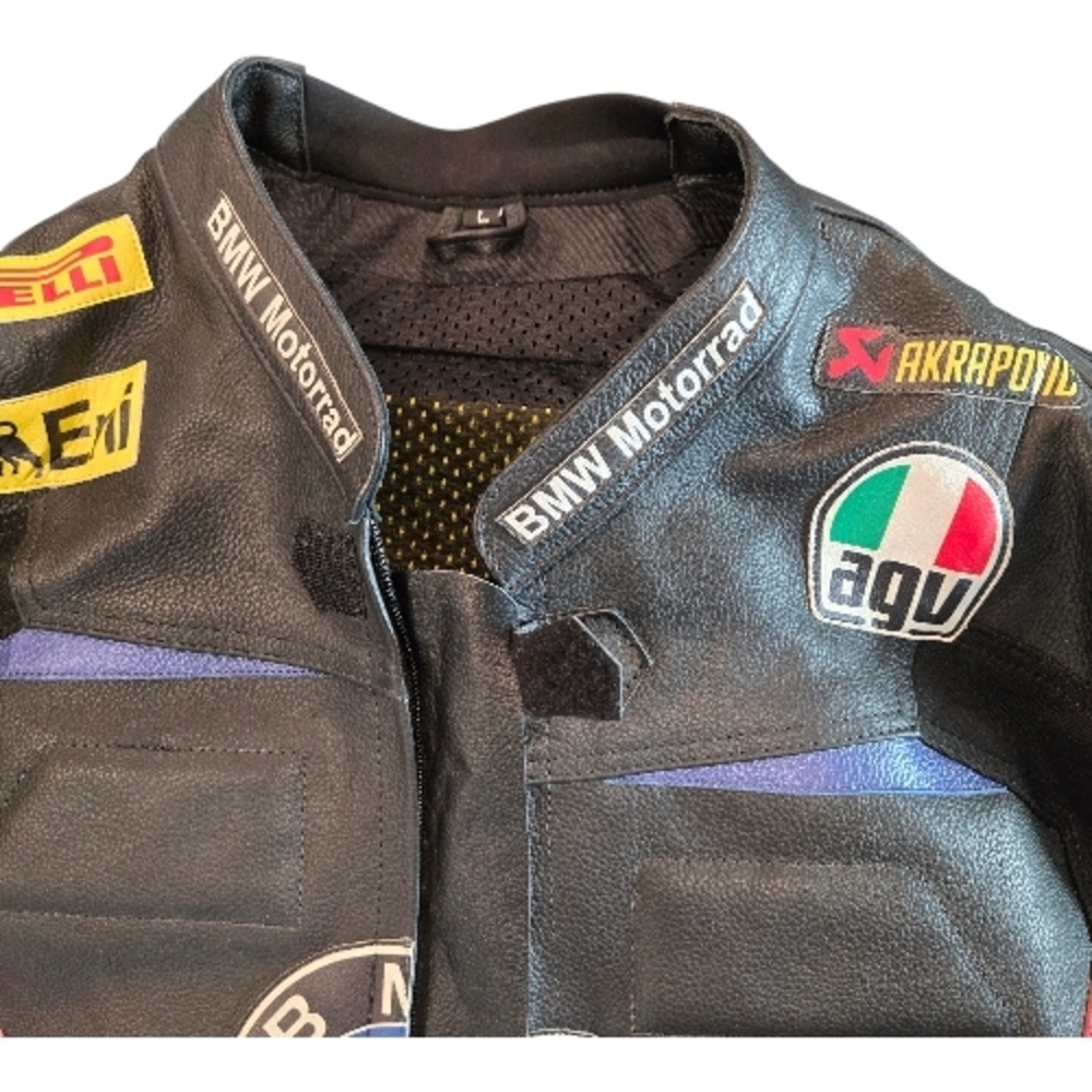 BMW Motorrad Black Motorcycle Jacket Large New NWOT - Picture 4 of 7